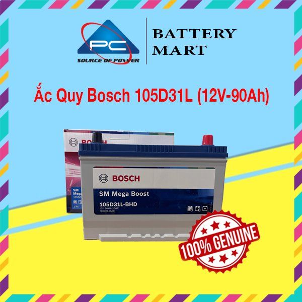 Ắc Quy BOSCH 105D31L/R 12V-90AH - ảnh 2