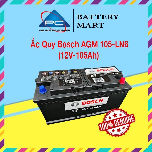 Ắc Quy BOSCH AGM LN6 12V-105AH - ảnh 2