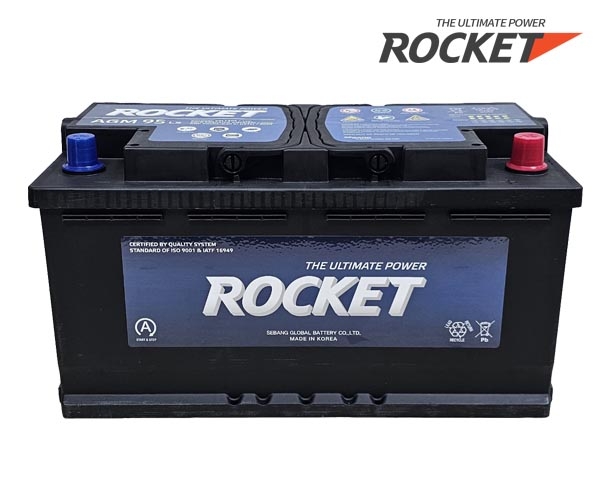 ẮC QUY ROCKET, START STOP, AGM L5, 12V-95AH - ảnh 2